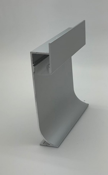 Плинтус МТL-68 мм серебро LED гипсокартон