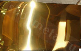 Золото 0,5х1220х1220 Tin мм зеркало