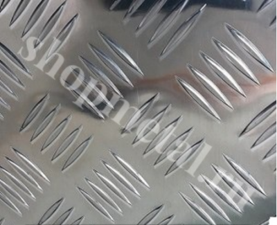Рифлёный алюминиевый лист 1,25х1500х1500 мм квинтет
