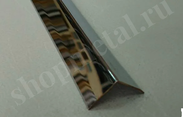 Уголки из хромированной латуни 15 х 15 мм