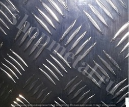 Рифленый алюминиевый лист Квинтет 2х1500х3000 мм АМГ2НР