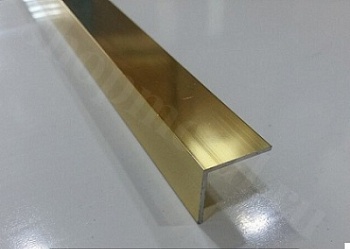 Алюминиевый уголок (золото) 10х10 