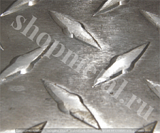 Рифленый алюминиевый лист Алмаз 4,0х1500х3000 мм ВД1НР