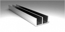 Алюминиевый ш-образный швеллер 29х22x1,5 мм