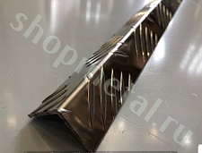 Алюминиевый рифленый уголок  Квинтет 40x40 мм